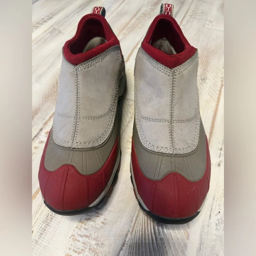 LL Bean Tek 2.5 Dri-Lex Boots Slip On Woman’s Red Grey Slip on Outdoor Hiking8.5